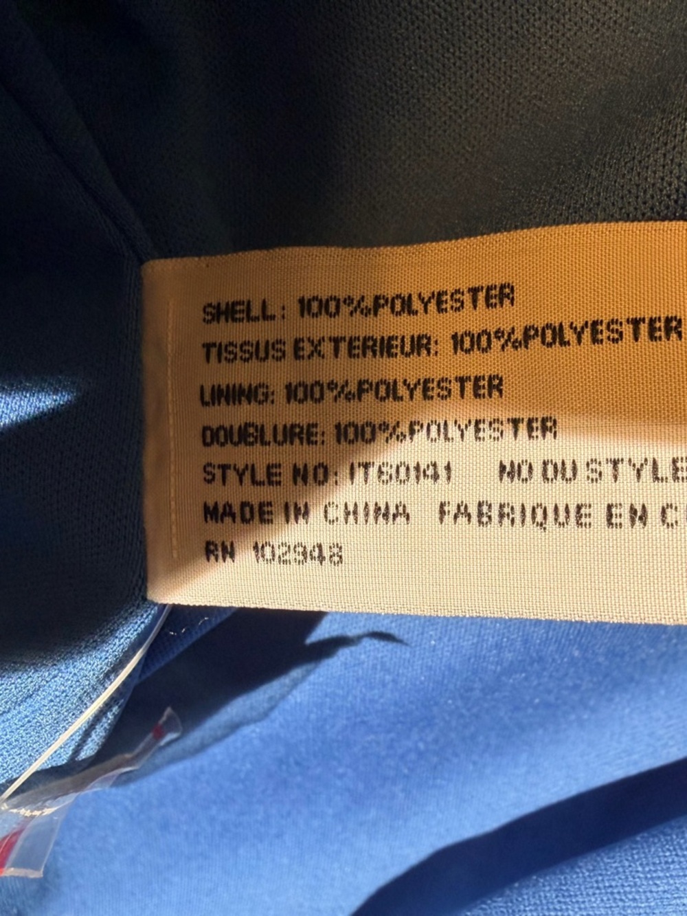 Anthropologie Tulle Women's Navy & Orange Printed V-Neck Tie-Waist Dress - Picture 11 of 11